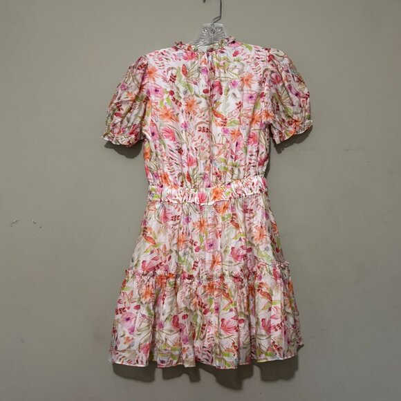 Meet Me In Santorini Floral Ruffle Tiered Mini Dress • XS - Picture 2 of 6